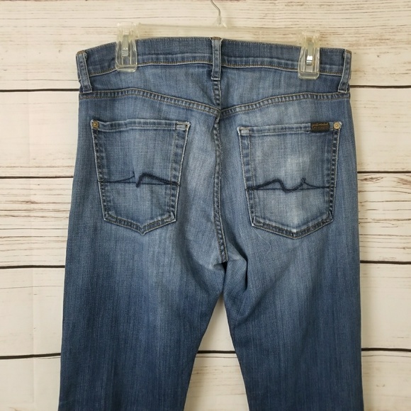 💰7 For All Mankind Standard Straight Leg Button Fly Jeans - Picture 1 of 7